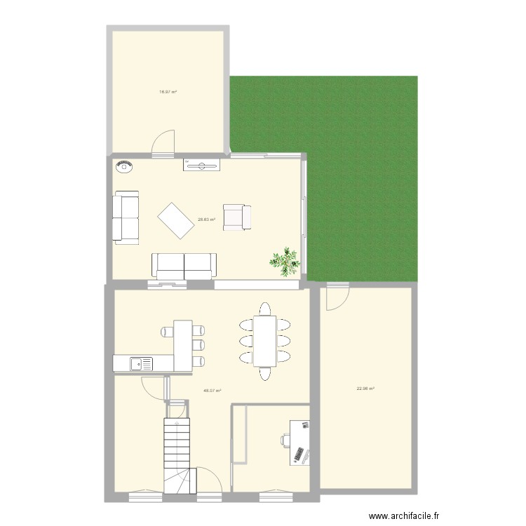 Plan pour Extension maison SGM. Plan de 0 pièce et 0 m2