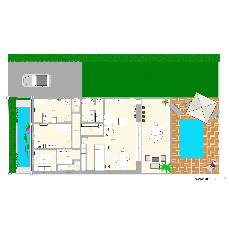 PITOUNE _8 MUR CHAMBRE. Plan de 0 pièce et 0 m2