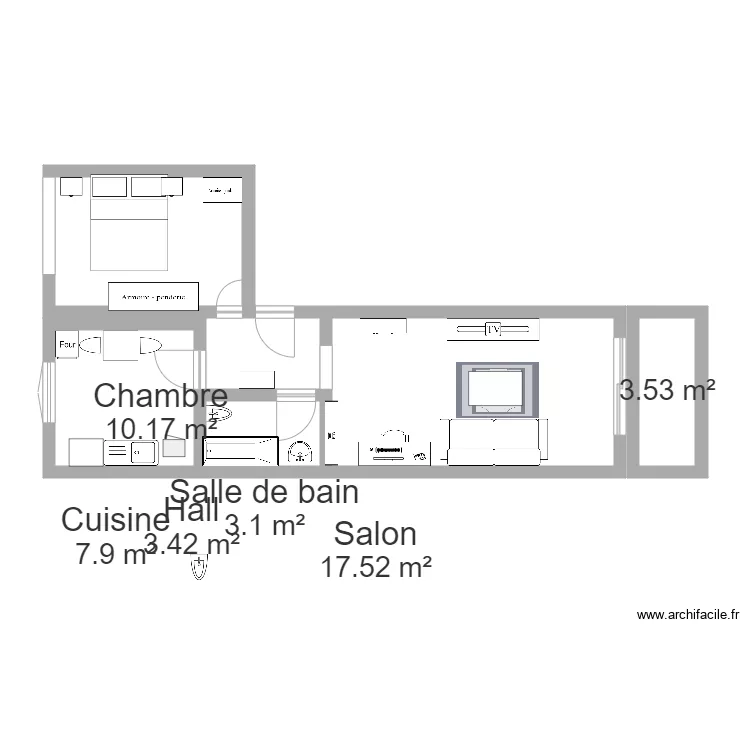Appartement Flavio. Plan de 