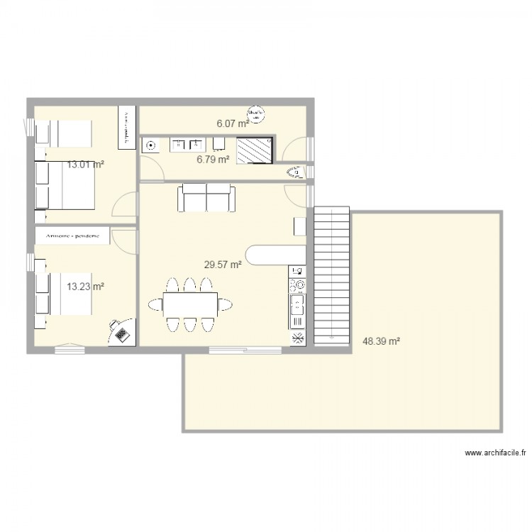 Gite 4 mars 18. Plan de 0 pièce et 0 m2