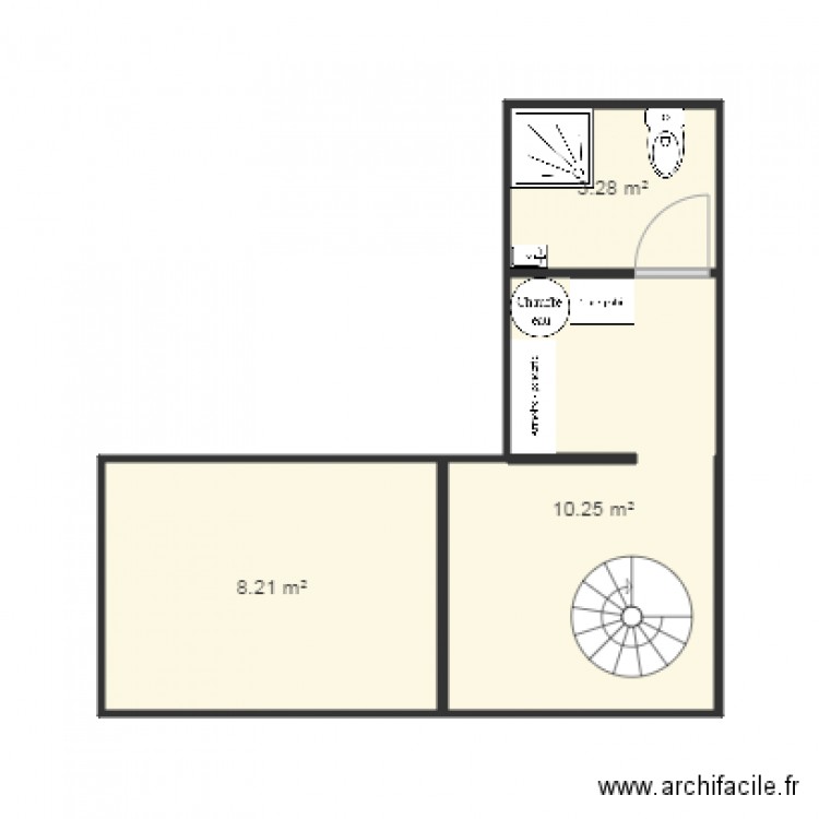 mezza. Plan de 0 pièce et 0 m2