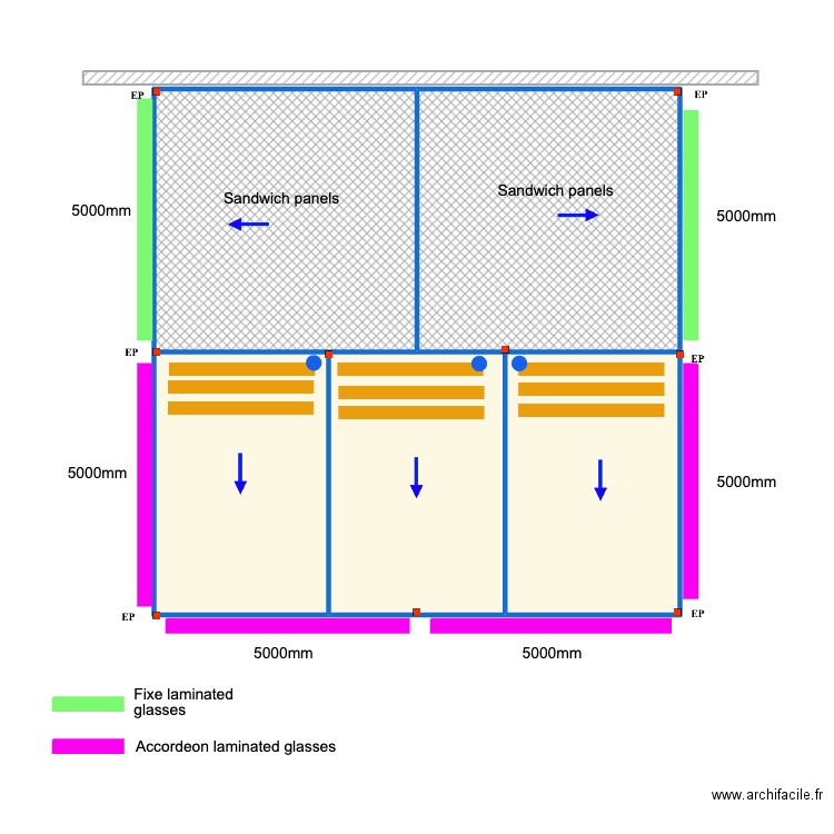 Makarevich SUNILUX. Plan de 5 pièces et 97 m2