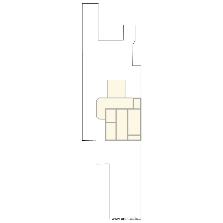 Plan de masse projet. Plan de 8 pièces et 145 m2