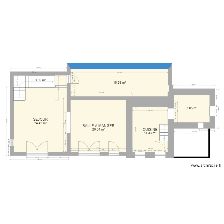 PROJET ARNAUD RDC. Plan de 0 pièce et 0 m2