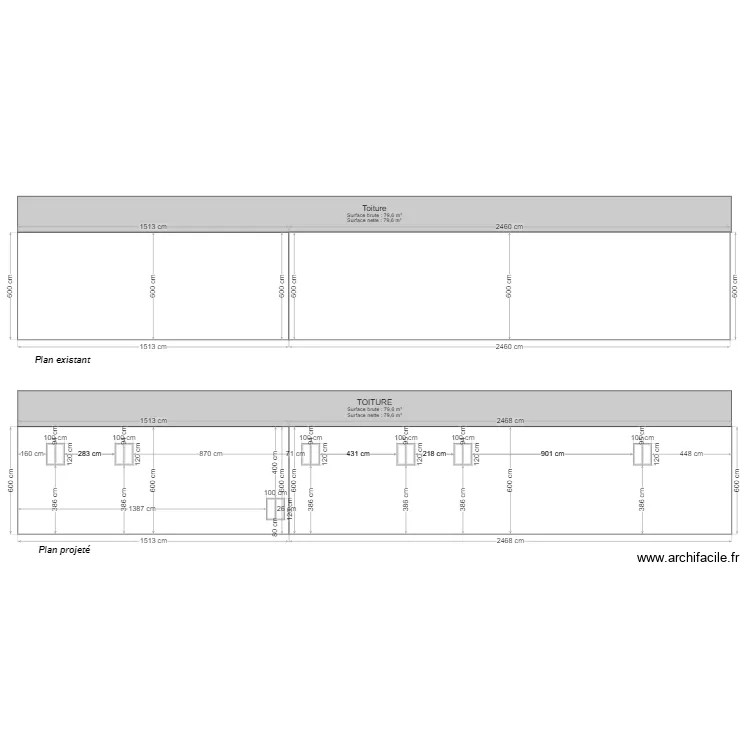 PCMI 5 Plan de fa&ccedil;ade EST. Plan de 