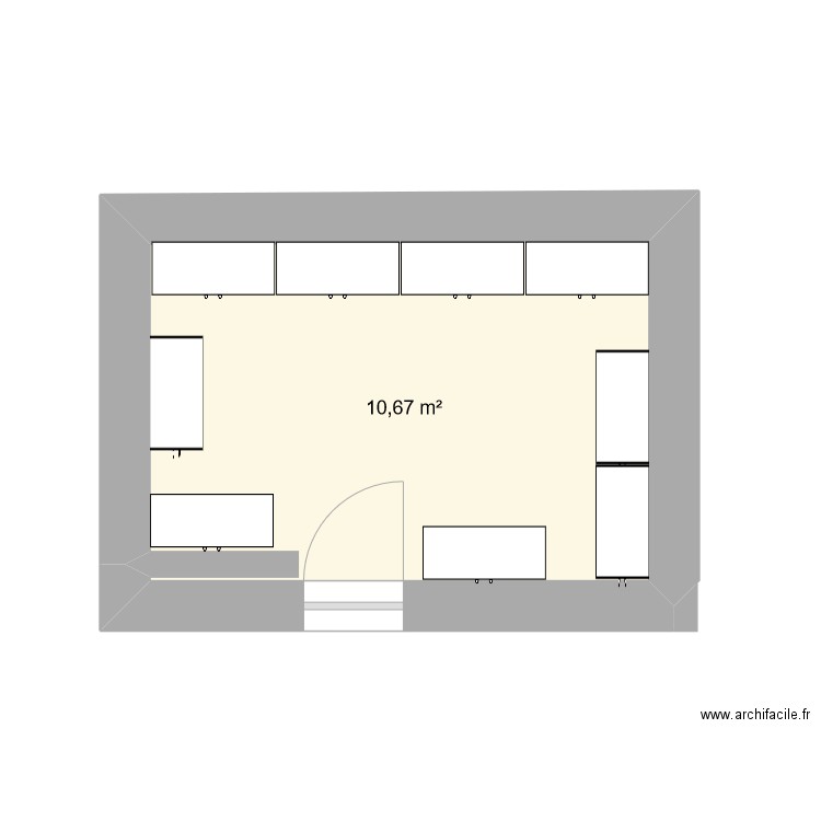 classotheque2. Plan de 1 pièce et 11 m2