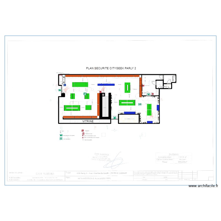 SECURITE CITYGEEK PARLY. Plan de 7 pièces et 21 m2