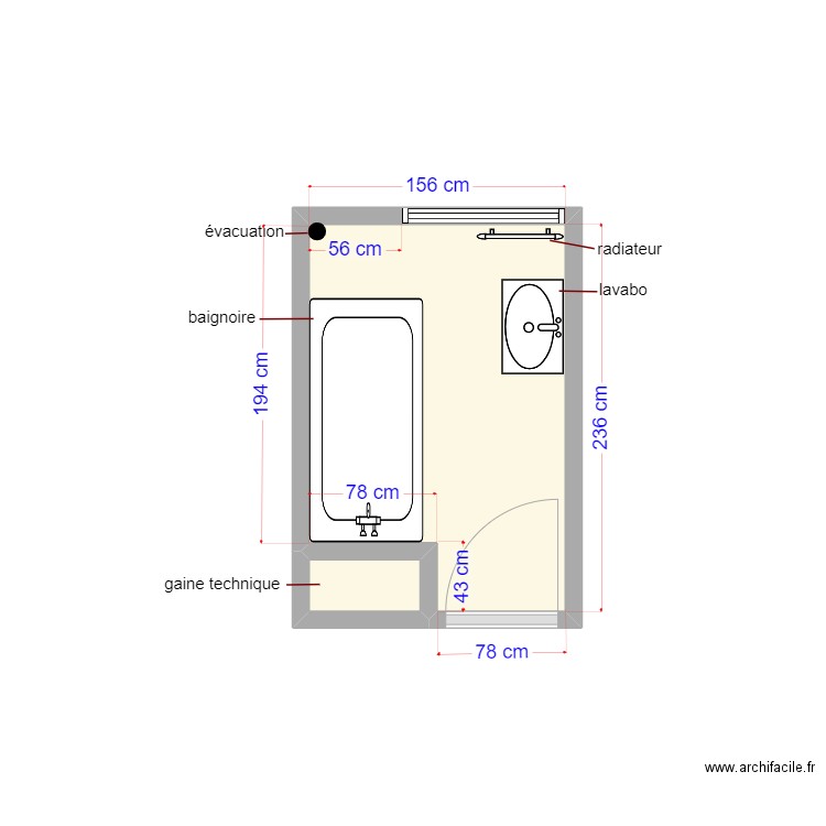 plan existant dossier 4894. Plan de 0 pièce et 0 m2