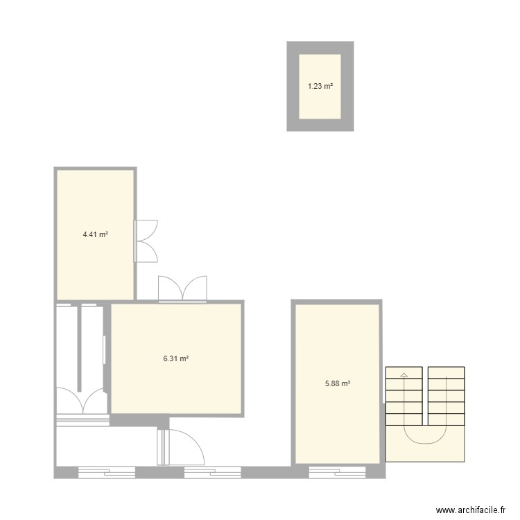 bloc. Plan de 0 pièce et 0 m2