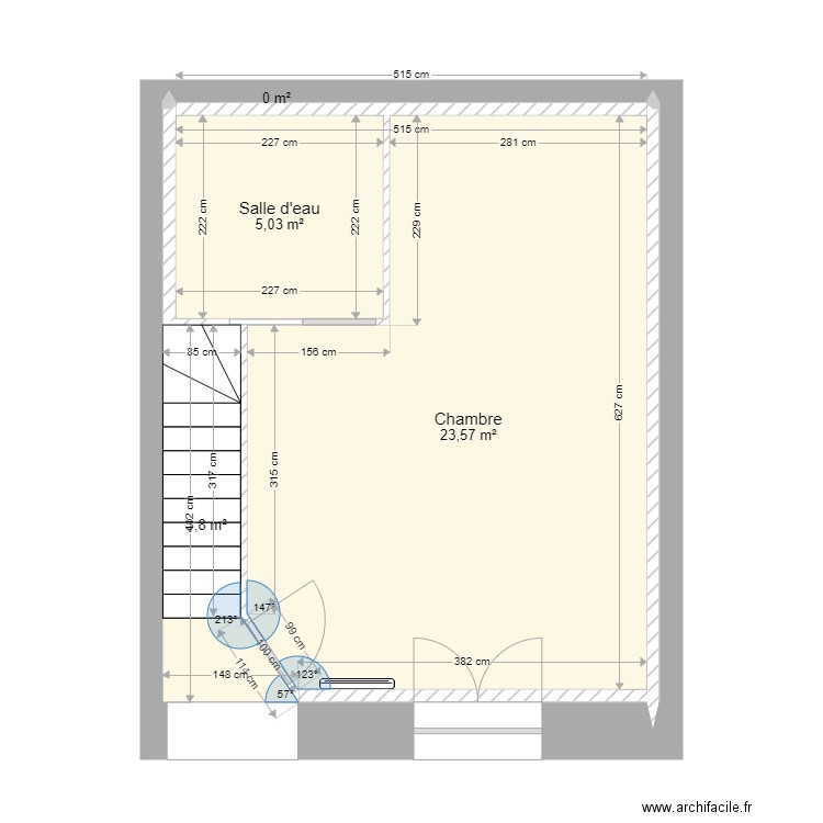 grange 4 rdc ss meuble. Plan de 4 pièces et 32 m2