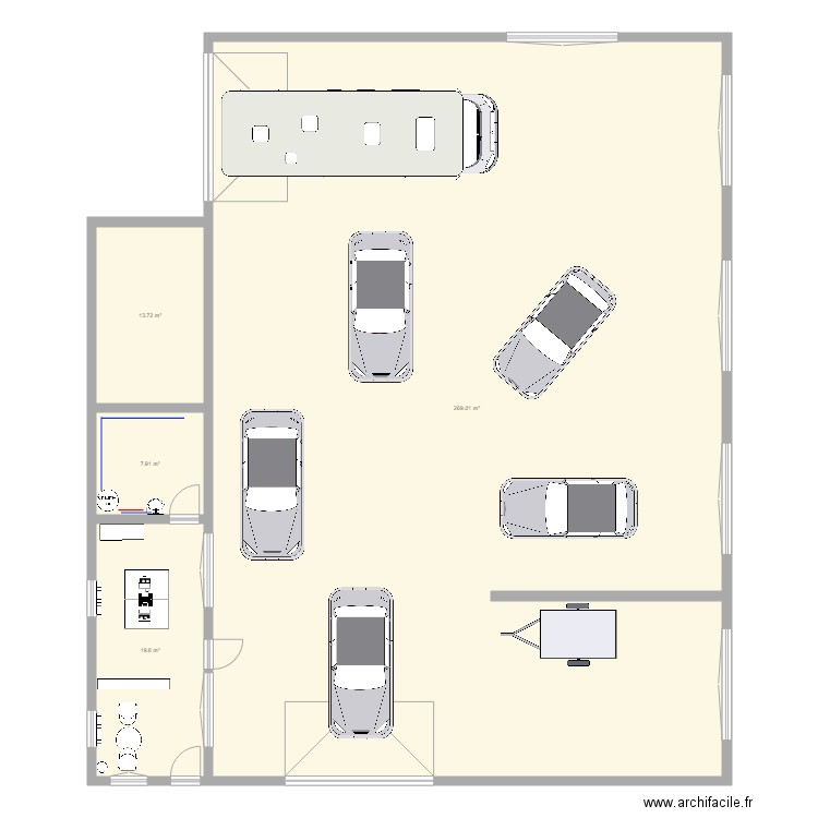 garage 1. Plan de 0 pièce et 0 m2