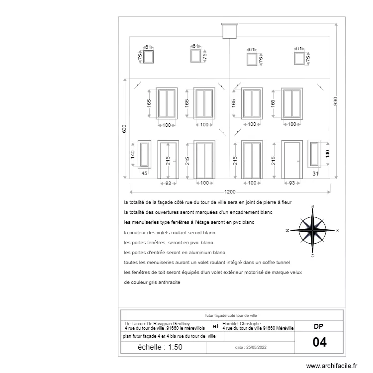 FUTURE FAçade generale. Plan de FUTURE FAçade generale. Plan de