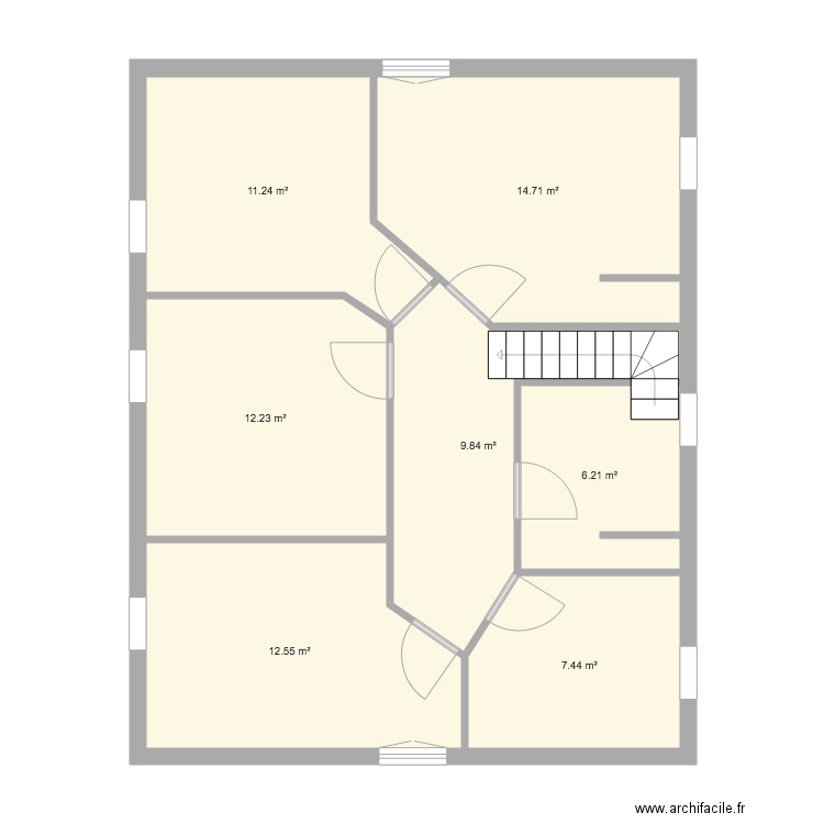 Etage. Plan de 0 pièce et 0 m2