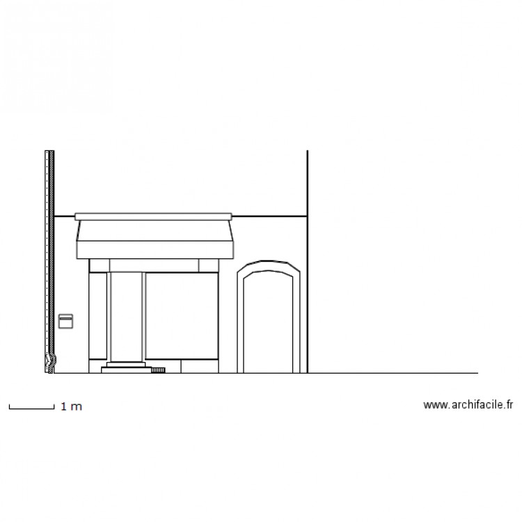 Facade Atypique. Plan de 0 pièce et 0 m2