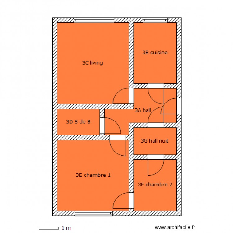 Claessens 214. Plan de 0 pièce et 0 m2