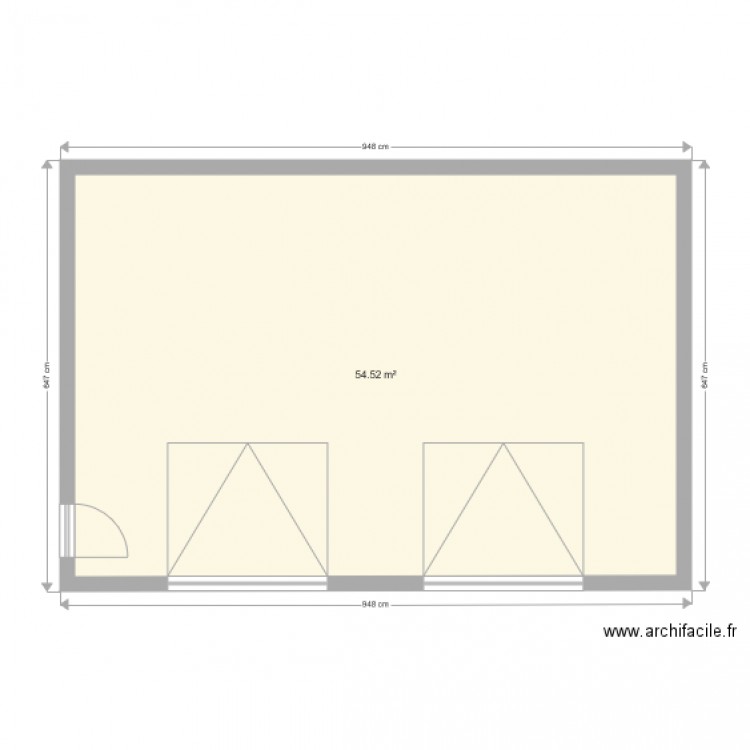 garage type. Plan de 0 pièce et 0 m2