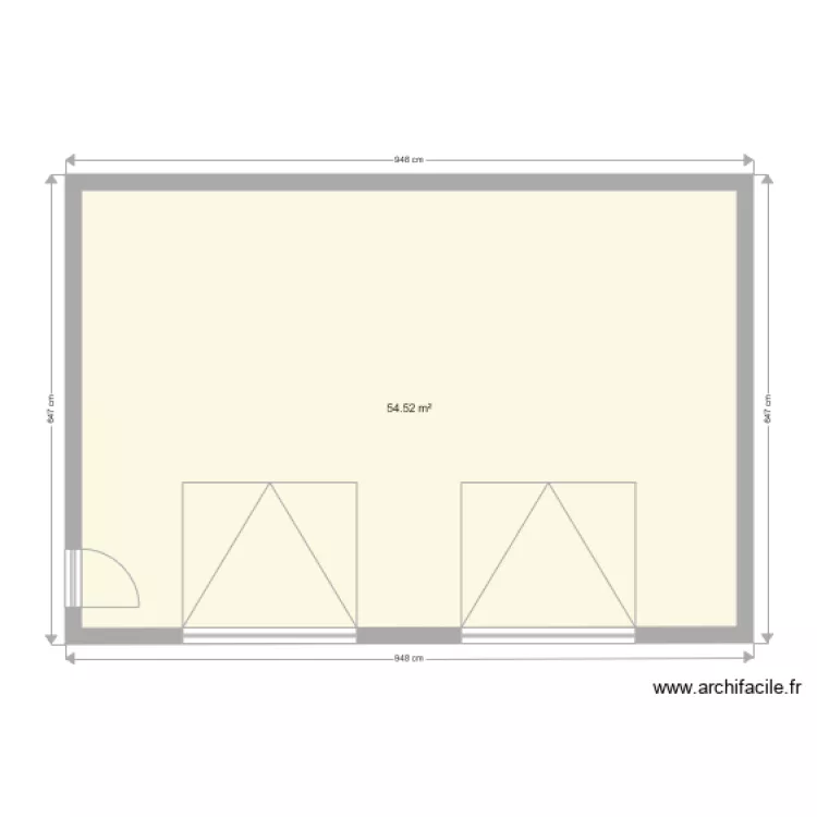 garage type. Plan de 