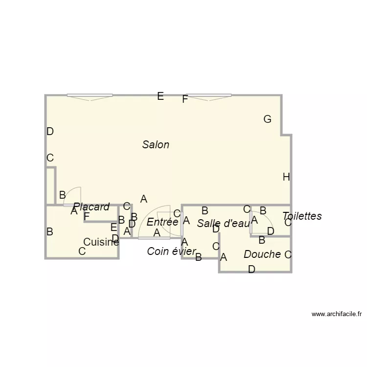 Croquis LESPAGNE. Plan de 
