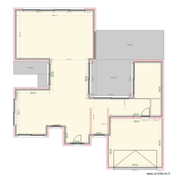 GUEUX RDC PLACO 1e tranche. Plan de 0 pièce et 0 m2