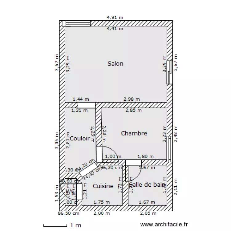 BX 1er &eacute;tage. Plan de 
