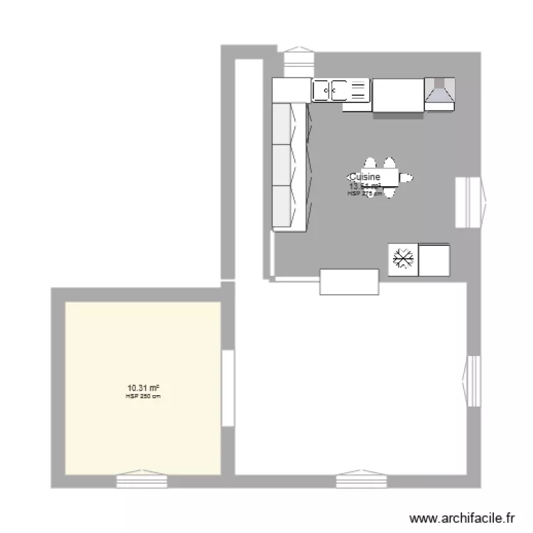 Maison St Marcel. Plan de 