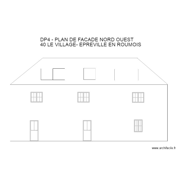 PLAN FACADE2. Plan de 0 pièce et 0 m2