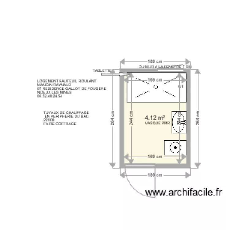MANGIN NOEUX LES MINES . Plan de 