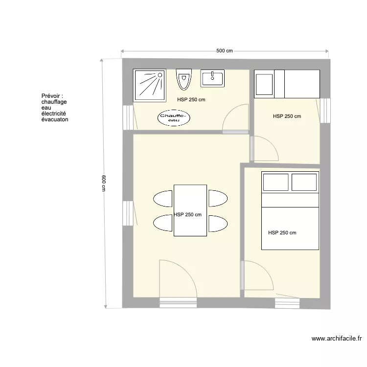 chalet bois 2. Plan de 
