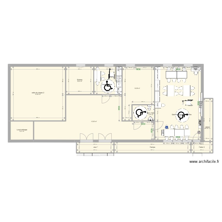 plan de l'école V . Plan de 0 pièce et 0 m2