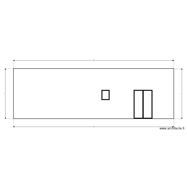 FACADE SUD OUEST NAR MATHIEU. Plan de 0 pièce et 0 m2