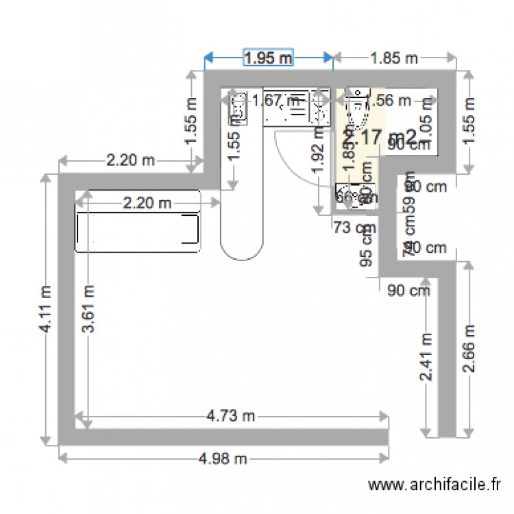cabourg etage4. Plan de 0 pièce et 0 m2