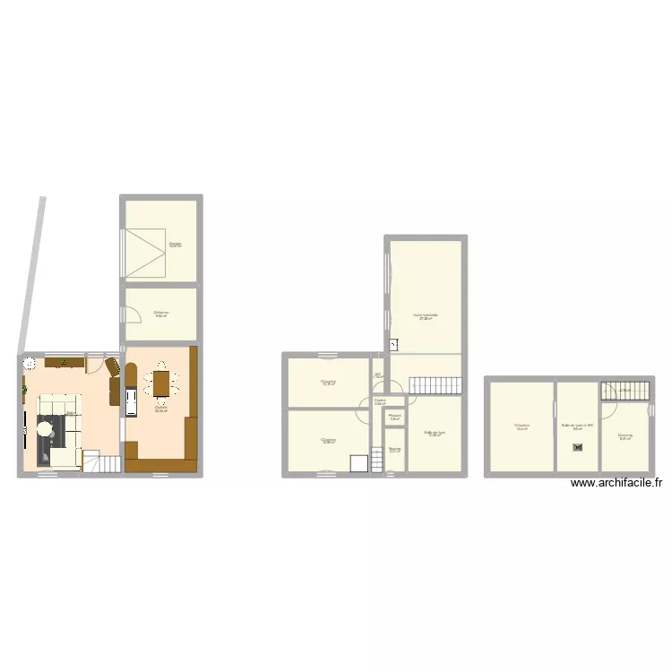 Maison Arthies. Plan de 