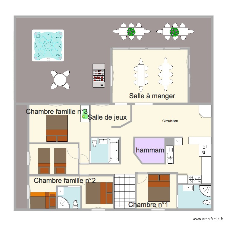 FACADE COTE ROUTE . Plan de 0 pièce et 0 m2