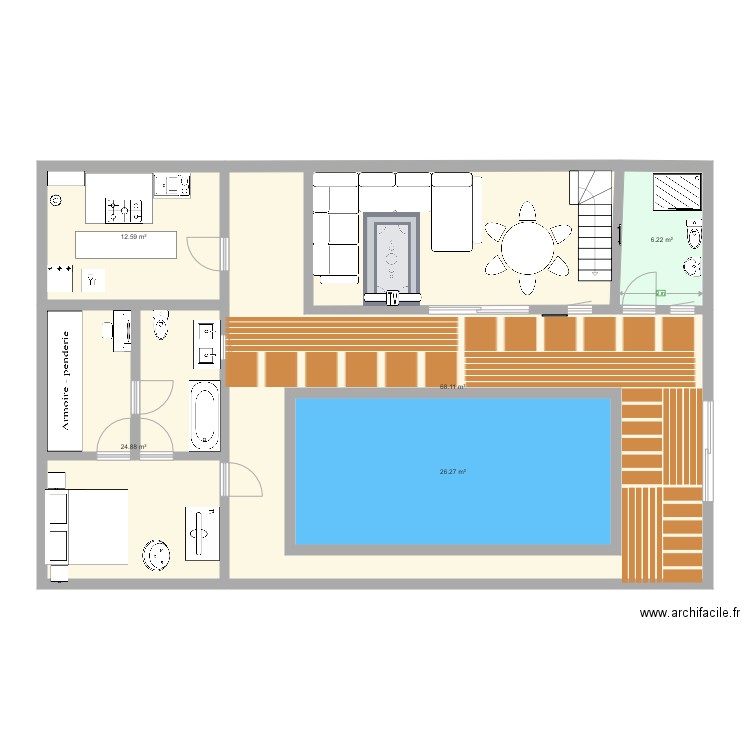 Ma maison. Plan de 0 pièce et 0 m2