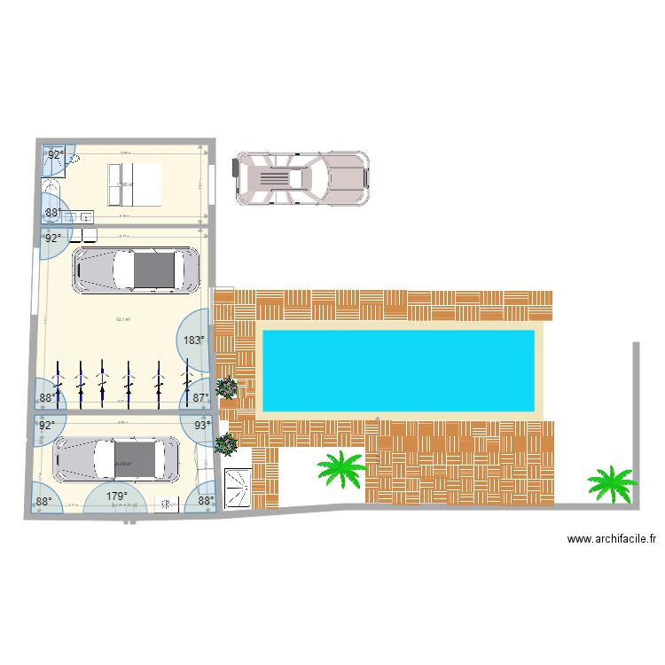 plan garage ile de ré préau efficace. Plan de 0 pièce et 0 m2