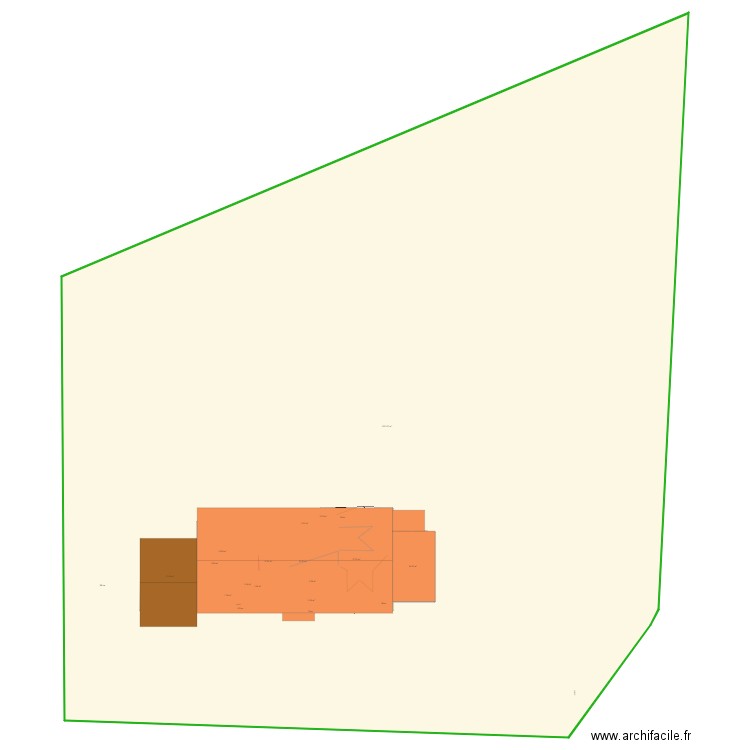 Brefordes plan de masse existant. Plan de 0 pièce et 0 m2