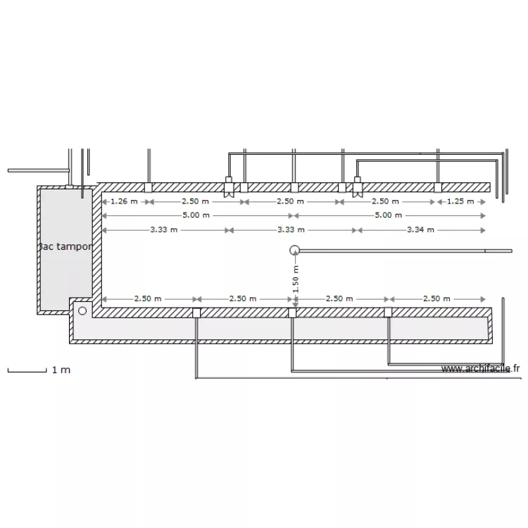 Piscine LEOPOL TAMPON. Plan de Piscine LEOPOL TAMPON. Plan de