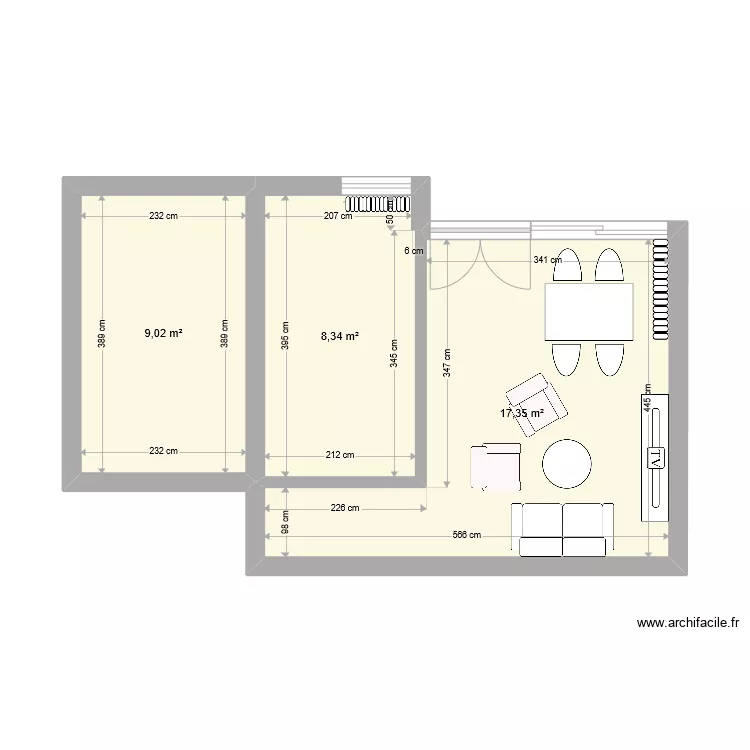 19 Square des Hauts Blosne - Rennes Projet. Plan de 