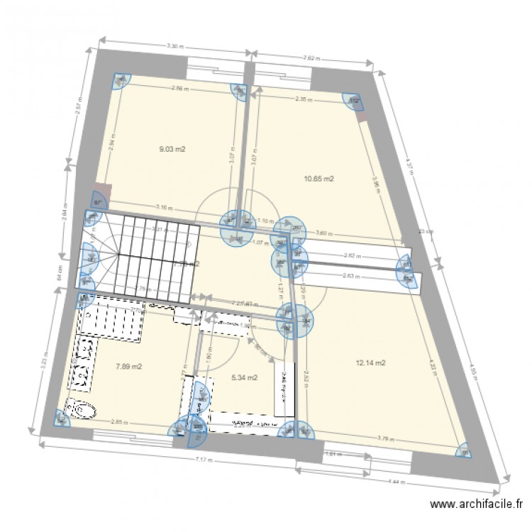 maison steph avec sdb. Plan de 13 pièces et 232 m2