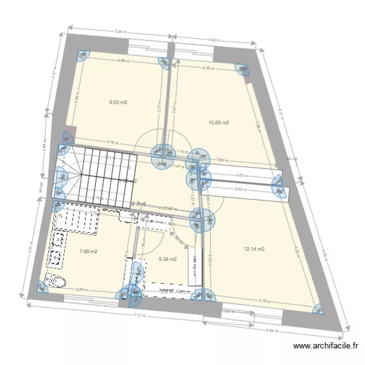 maison steph avec sdb. Plan de 