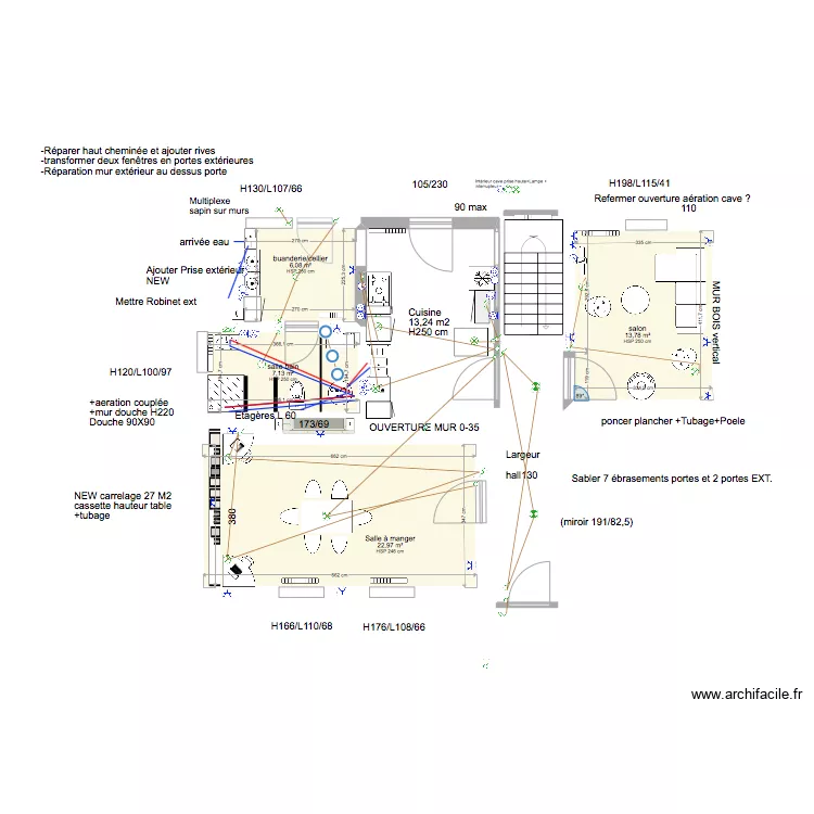 235 - REZ - Fleurus . Plan de 