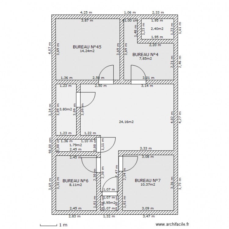 DUDELANGE MAISON DEVANT 1er ETAGE DEFINITIF. Plan de 0 pièce et 0 m2