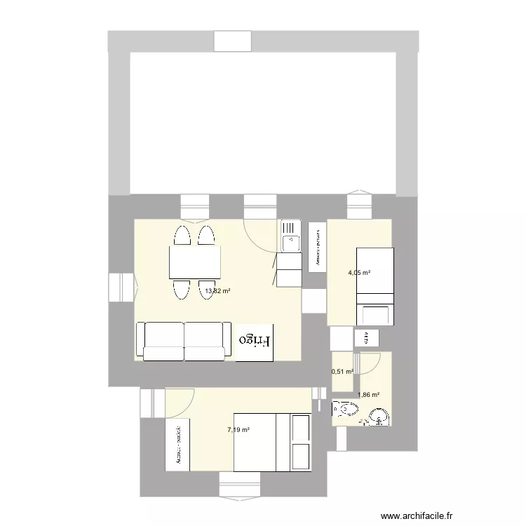 Maison Mandrakia. Plan de 