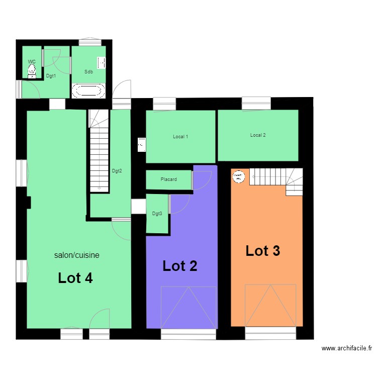 Batelot RDC EDD. Plan de 0 pièce et 0 m2