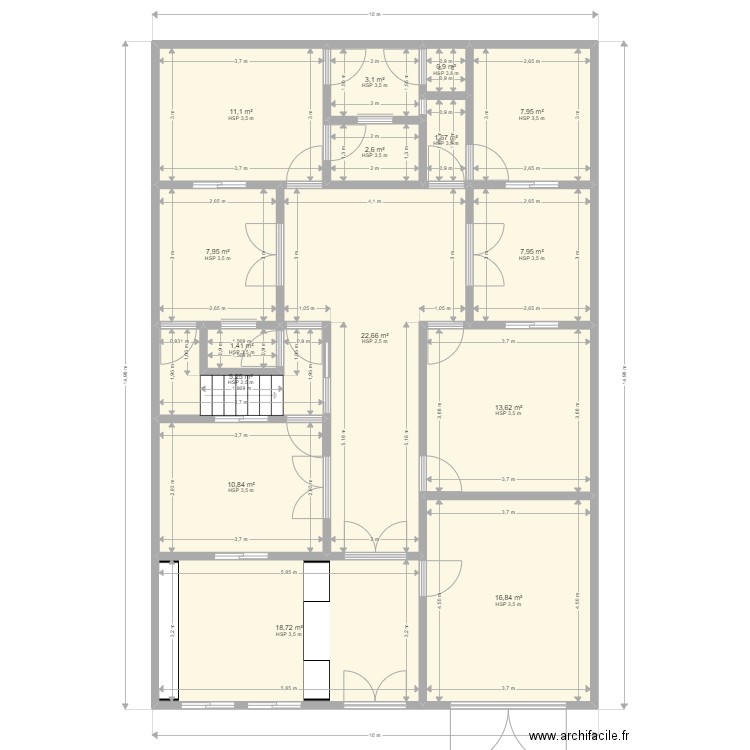 Maison RDC 1. Plan de 0 pièce et 0 m2