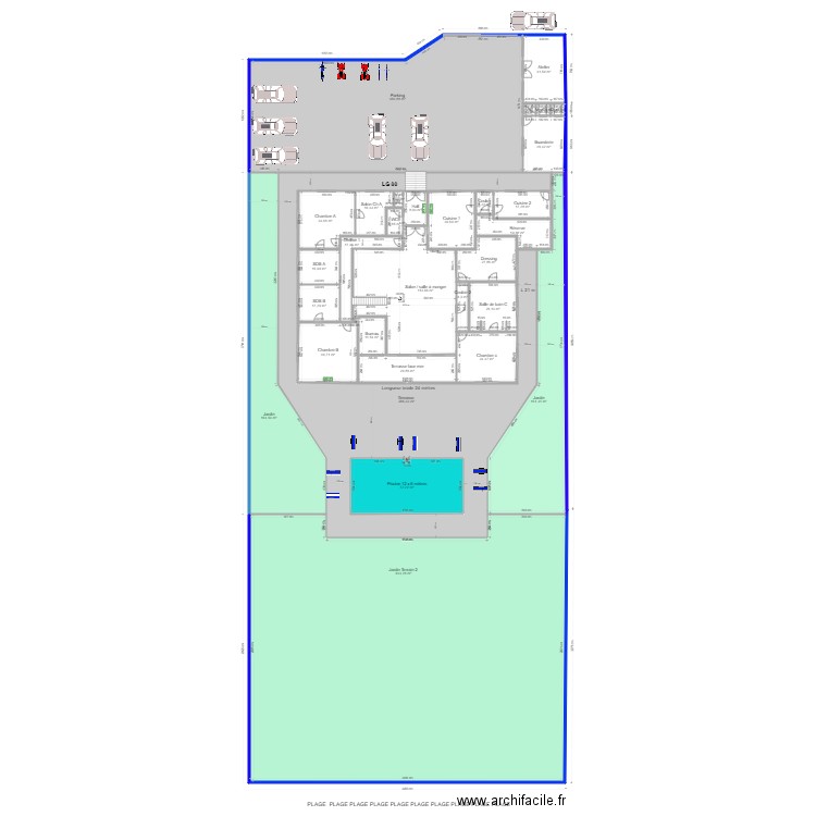  80. Plan de 0 pièce et 0 m2