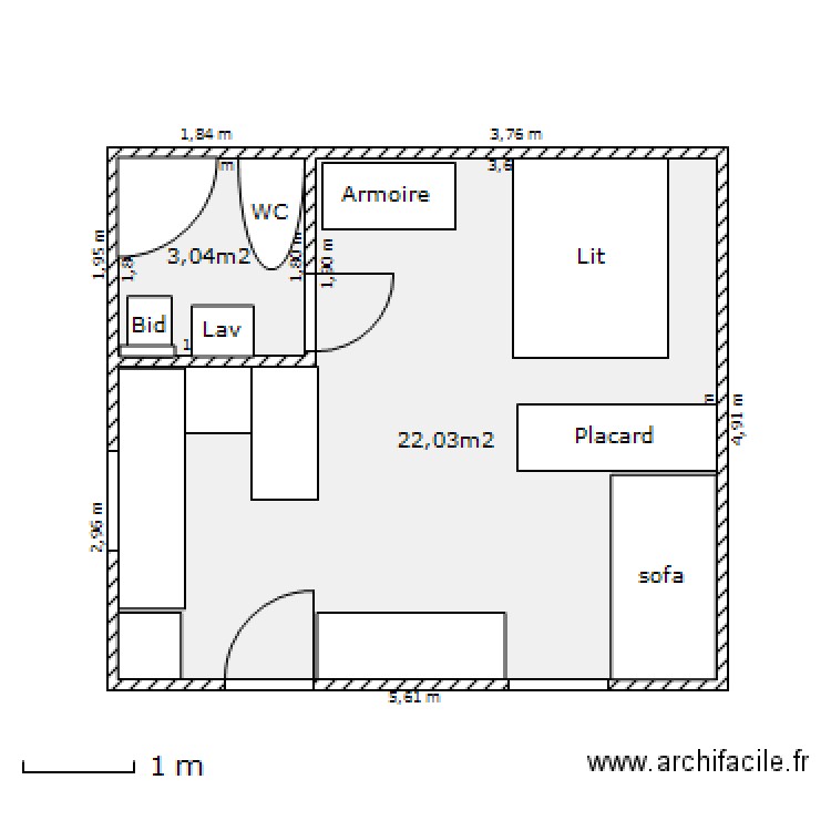 studio Plan dessiné par egsg