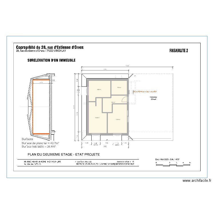 architecte_viroflay. Plan de 0 pièce et 0 m2