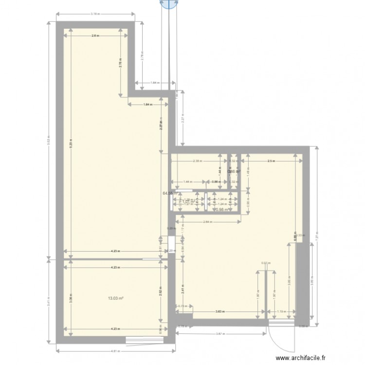 Plan 1 . Plan de 0 pièce et 0 m2