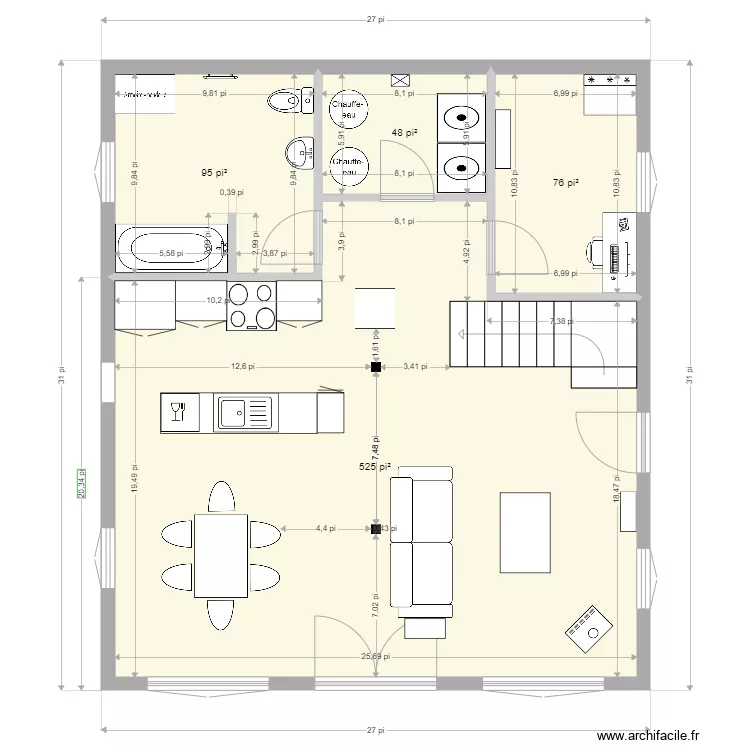maison1. Plan de 